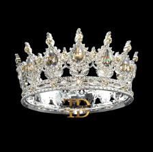 KRUNA MISS - Plastik - Srebro Bela